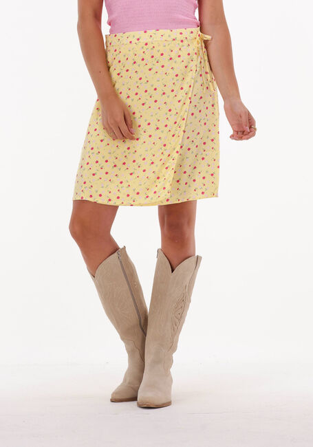ENVII Mini-jupe ENMALLOW SHORT SKIRT AOP 6891 en jaune - large