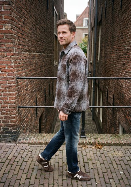 Bruine RESTER&Ouml;DS Overshirt RTNOLAN HEAVY TWILL OVERSHIRT - large