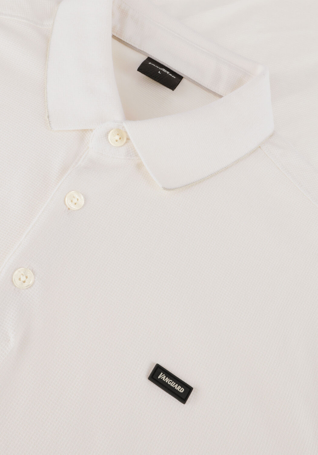 VANGUARD Polo SHORT SLEEVE POLO PIQUE WAFFLE STRUCTURE &Eacute;cru - large