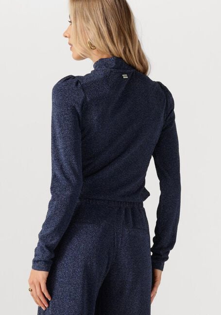 POM AMSTERDAM Pull TURTLENECK - GLITTER DAWN BLUE en bleu - large