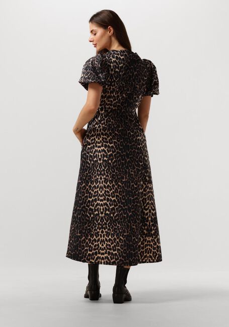 NEO NOIR Robe midi ILLANA LEO DRESS en marron - large