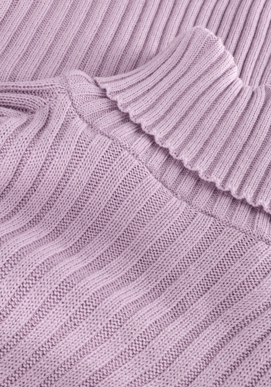 Y.A.S. Robe midi YASMAVI KNIT MIDI ROLLNECK DRESS Lilas - large