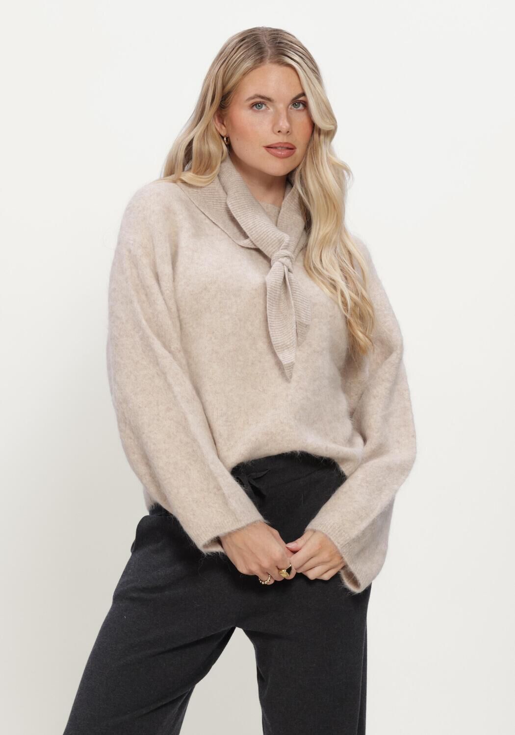 KNIT-TED AMALIA PULLOVER Pulls & Gilets Cr&egrave;me - large