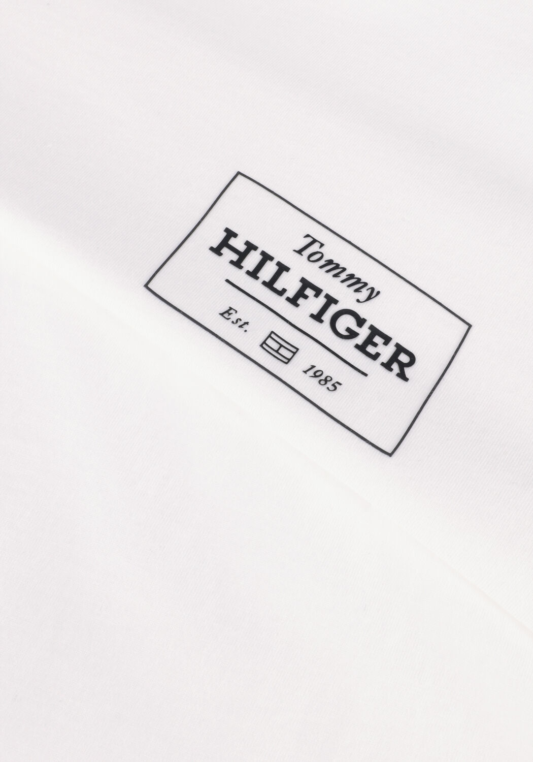 TOMMY HILFIGER T-shirt MONOTYPE PRINTED LABEL TEE en blanc - large