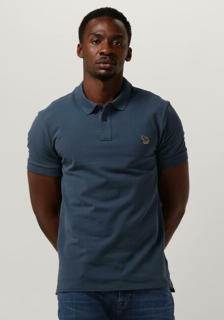 PS PAUL SMITH Polo MENS SLIM FIT SS POLO SHIRT ZEBRA en bleu - large
