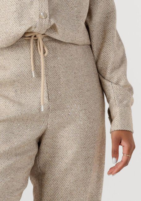 NUKUS Pantalon de jogging VERA PANTS STRASS en beige - large