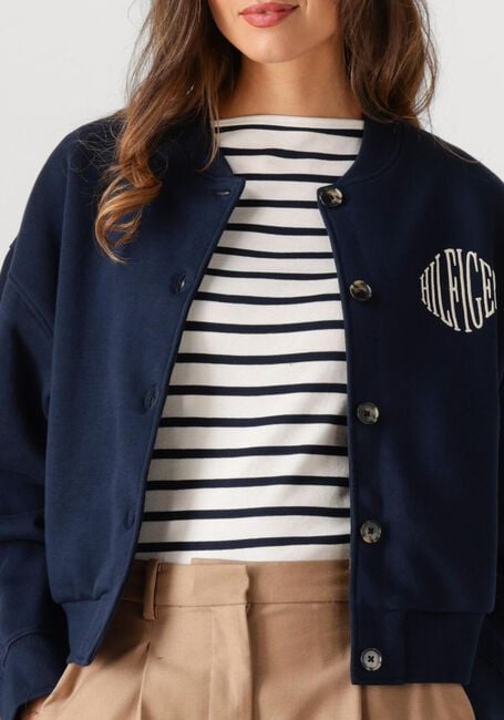 Donkerblauwe TOMMY HILFIGER Jack VARSITY FLEECE BOMBER - large
