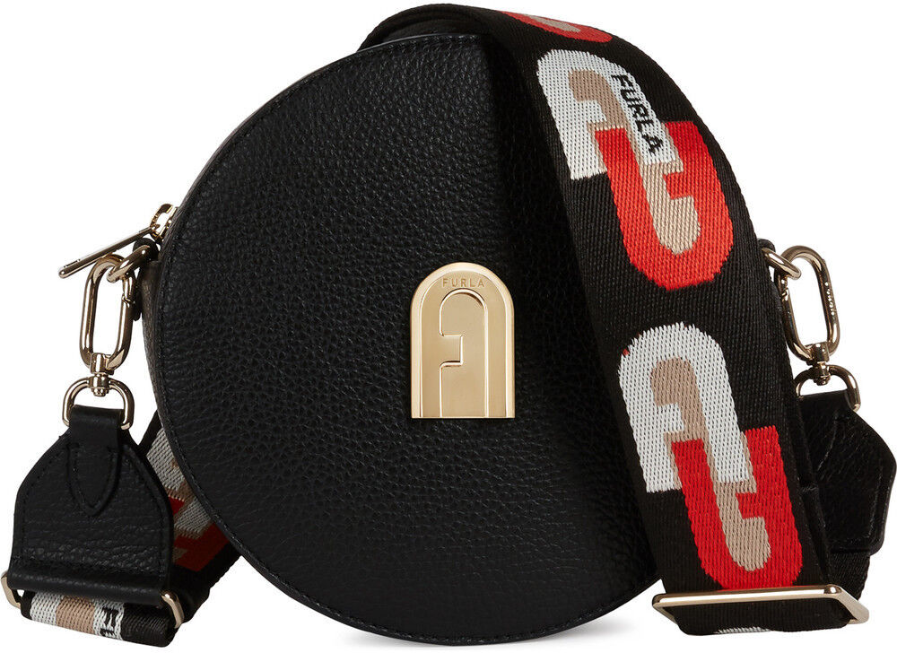 FURLA Sac bandouli&egrave;re SLEEK MINI C/BODY ROUND en noir  - large