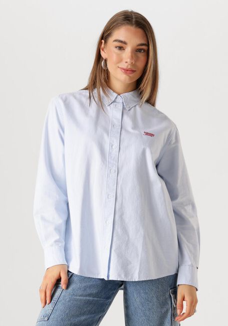 TOMMY JEANS TJW RLX SCRIPT OXFORD SHIRT Blouses Bleu clair - large
