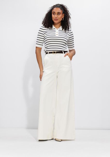 AAIKO Haut JULIA STRIPE VIS 302 Blanc - large