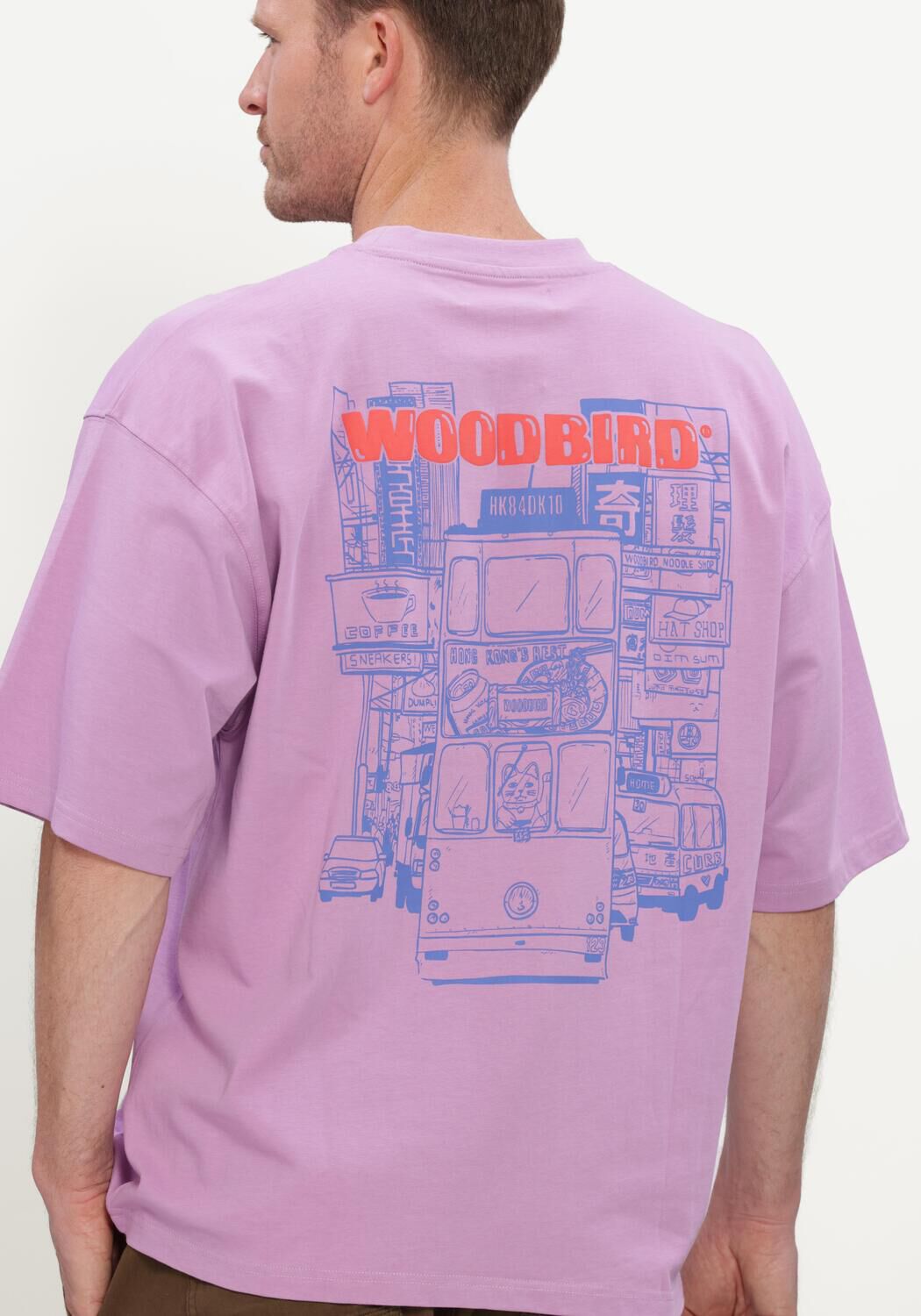 WOODBIRD T-shirt WBBEAM TRAM TEE Lilas - large