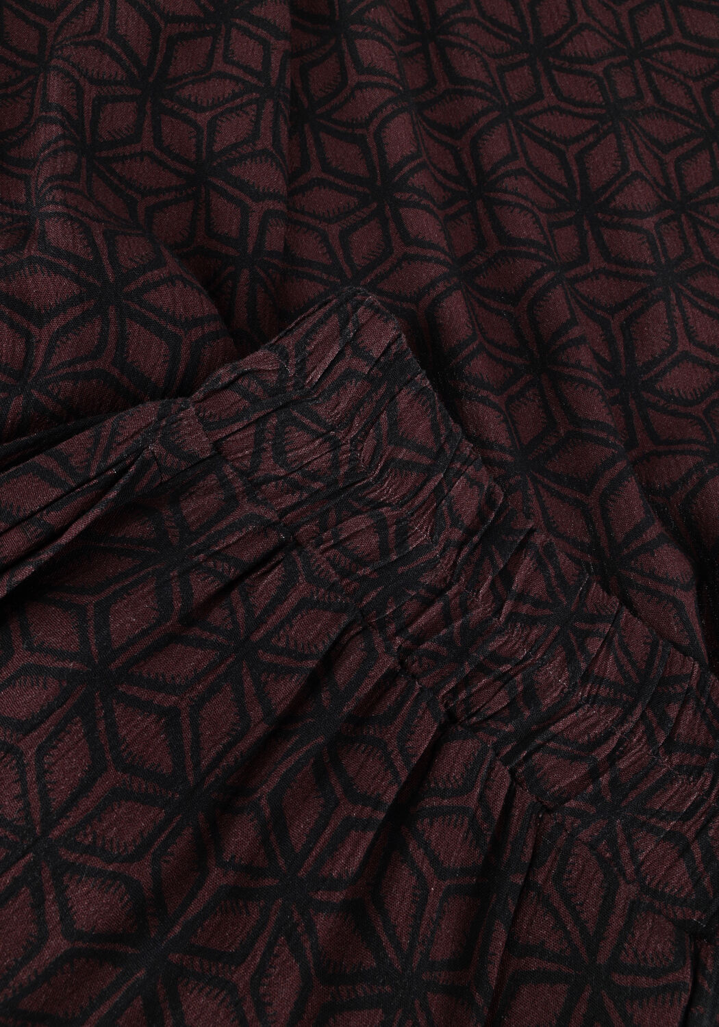 BY-BAR Pantalon large BENJI CONTIKI PANT Bordeaux - large