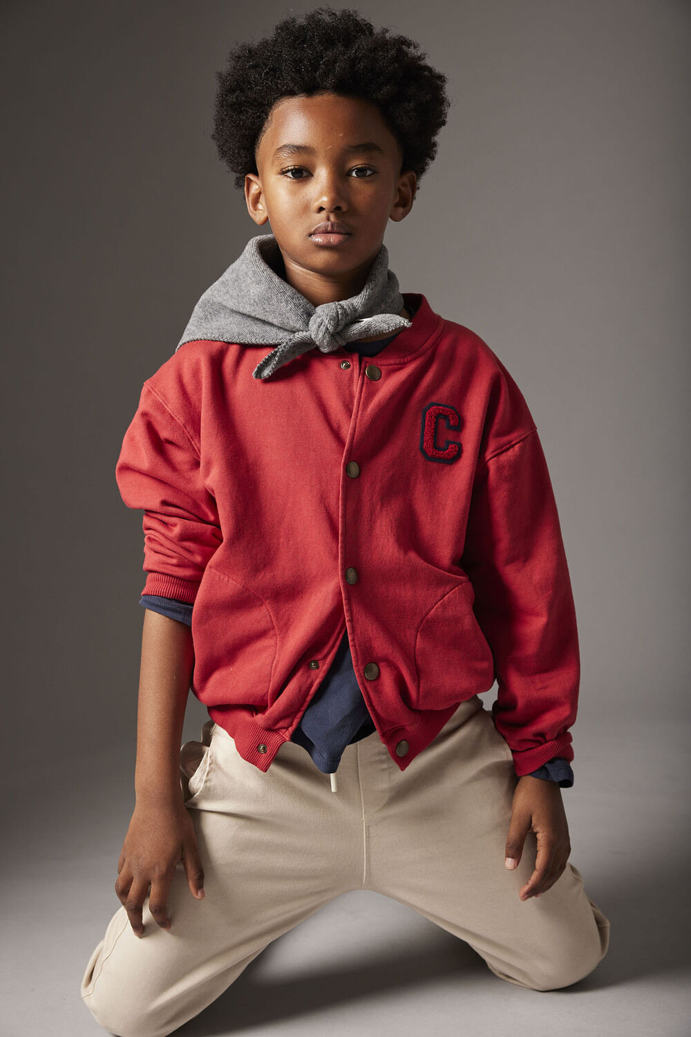 MY LITTLE COZMO Gilet BERLINK234W5 en rouge - large