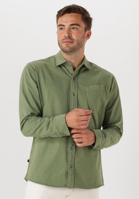 BUTCHER OF BLUE Chemise décontracté AIDAN JERSEY SHIRT en vert - large