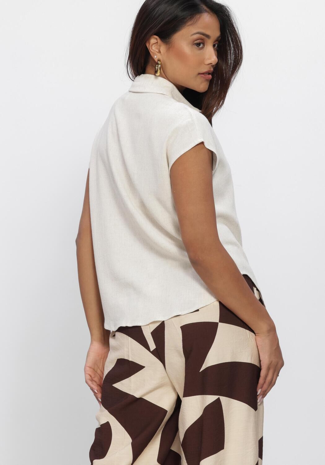 GRACE & MILA Haut SS2617005 en beige - large