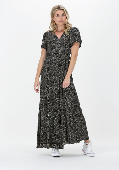 COLOURFUL REBEL Robe maxi AVA SMALL LEOPARD MAXI WRAP DRESS en noir - large