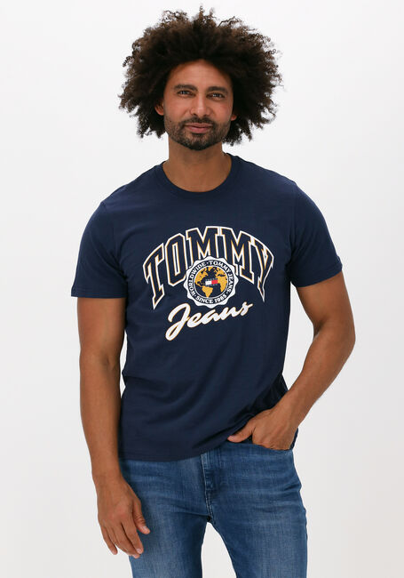TOMMY JEANS T-shirt TJM BOLD COLLEGE GRAPHIC TEE Bleu foncé - large