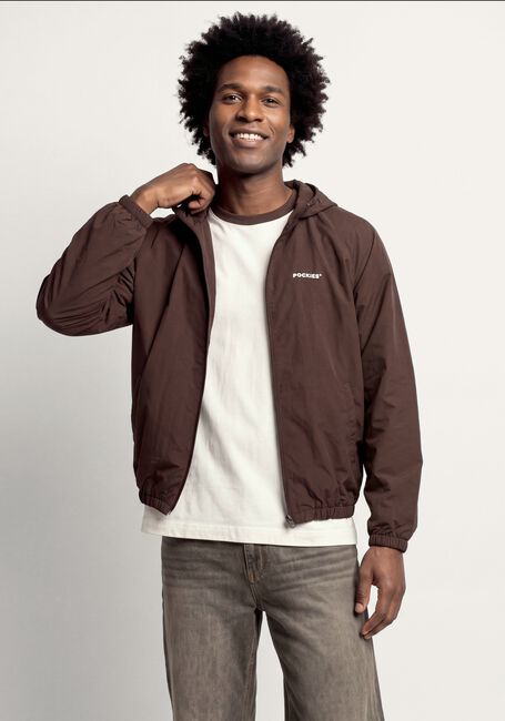Bruine POCKIES Jack VINEYARD RIPSTOP WINDBREAKER - CHOCOLATE - large