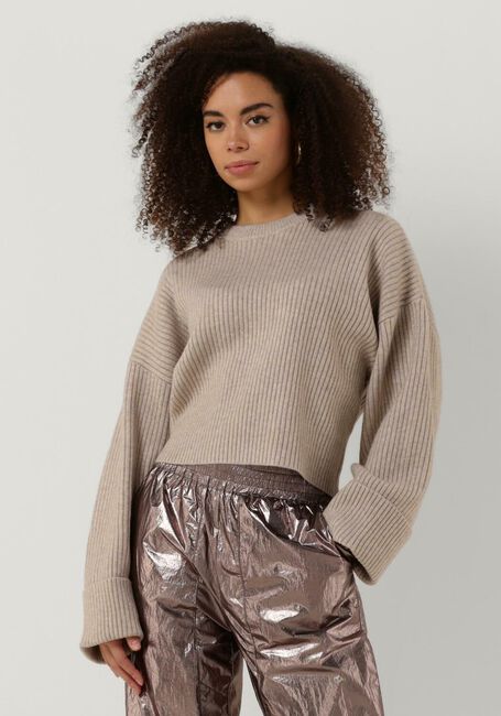 CO'COUTURE Pull ROW BOX KNIT O-KNIT Sable - large