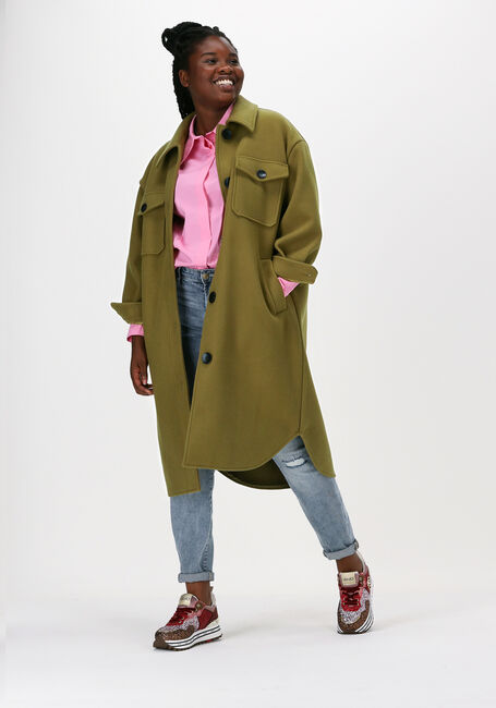 GOOSECRAFT Manteau GC GIGI SOLID JACKET en vert - large