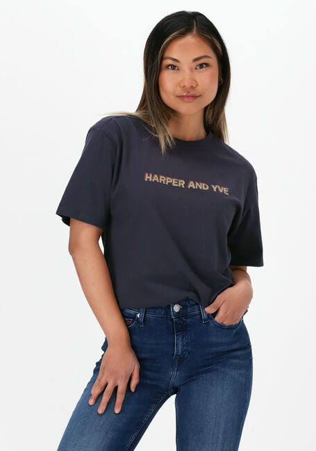 HARPER & YVE T-shirt HARPER-SS Bleu fonc&eacute; - large