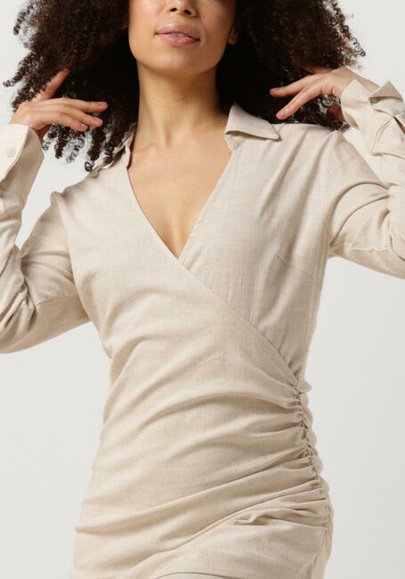 SECOND FEMALE Mini robe ZAHA DRESS Crème - large