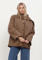 Y.A.S. Jack YASOSANA LS REVERSIBLE SCARF JACKET en marron