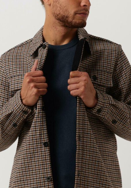 ANERKJENDT Surchemise AKSOLDADO CHECK OVERSHIRT Bleu foncé - large
