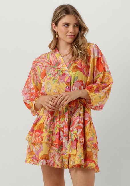 Multi ACCESS Mini jurk FLORAL DRESS WITH RUFFLES - large