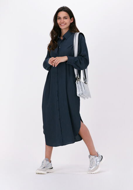 JUST FEMALE Robe midi HELPFUL SHIRT DRESS Bleu foncé - large