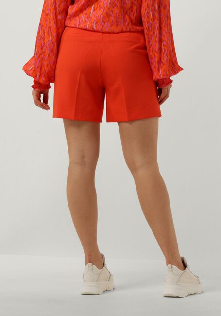 Oranje JANSEN AMSTERDAM Broeken/jumpsuits WQ441 WOVEN HIGH WAISTED SHORT - large