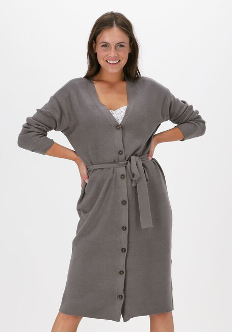 MSCH COPENHAGEN Robe midi INETA RACHELLE LONG CARDIGAN en taupe - large