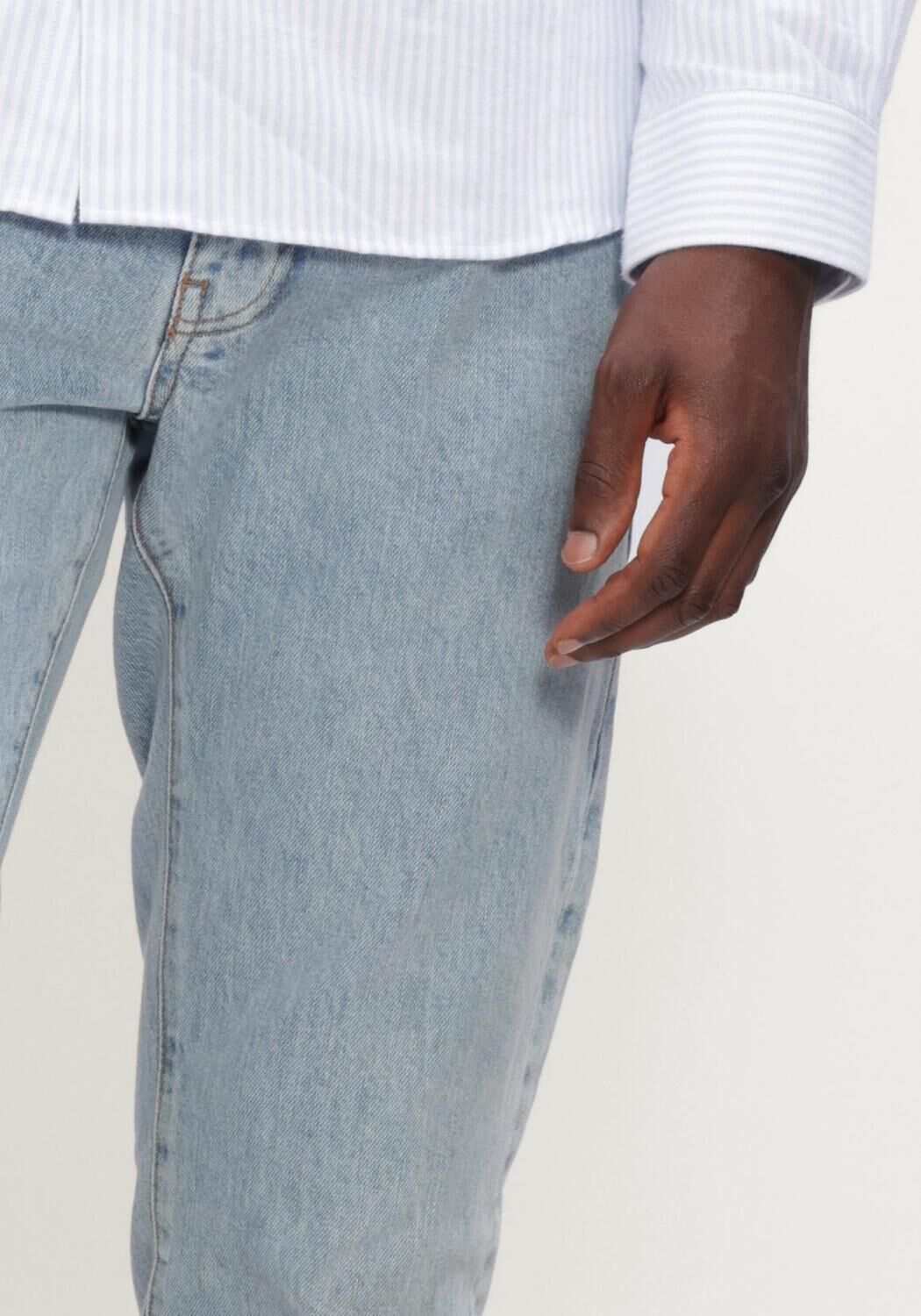 Blauwe WOODBIRD Straight leg jeans DOC DOONE JEANS - large