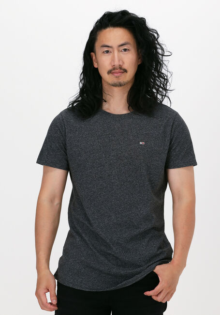 TOMMY JEANS T-shirt TJM SLIM JASPE C NECK Gris foncé - large