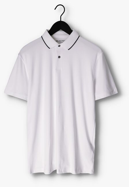 SELECTED HOMME Polo SLHLEROY COOLMAX SS POLO B en blanc - large