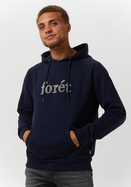 FORÉT Pull MAPLE HOODIE Bleu foncé - large