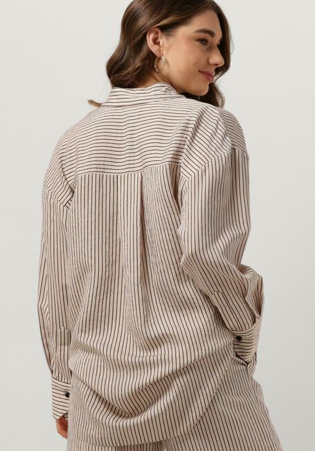 ACCESS Blouse SHIRT WITH THIN STRIPES Sable - large