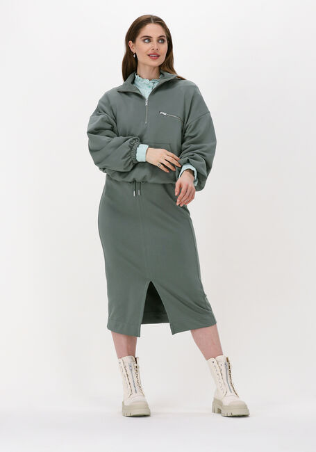 SECOND FEMALE Jupe midi VERBENA SWEAT SKIRT en vert - large