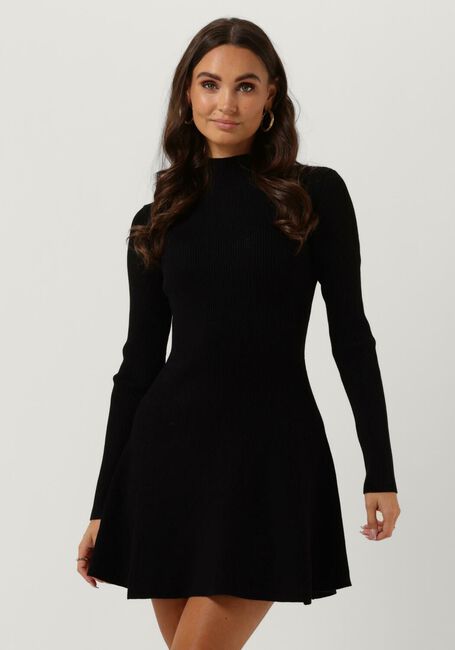Zwarte NEO NOIR Mini jurk ROBBIE KNIT DRESS - large