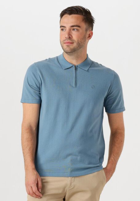 DSTREZZED Polo DORIAN ZIP POLO en bleu - large
