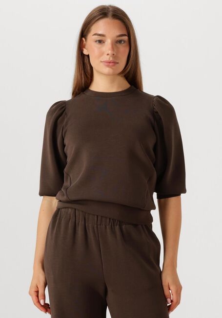 Bruine SELECTED FEMME T-shirt SLFTENNY 3/4 SWEAT TOP - large