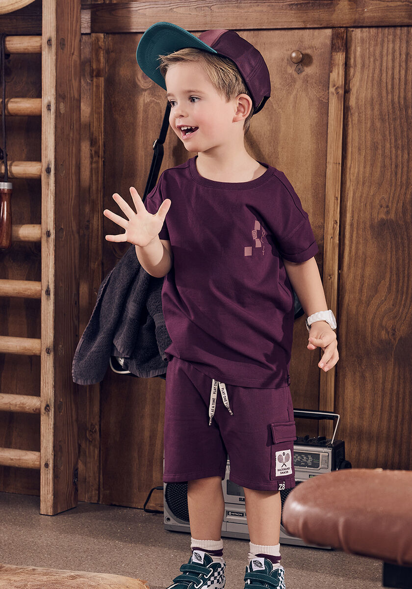Pantalon bordeaux shop garcon