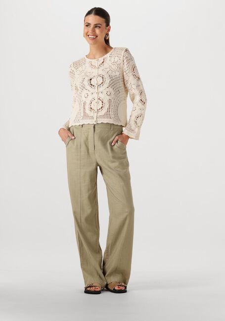 Y.A.S. Gilet YASFIRO CROCHET CARDIGAN Écru - large