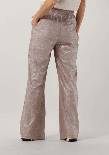 ALIX THE LABEL Pantalon LADIES KNITTED STRUCTURED SILVER PANTS en rose - large