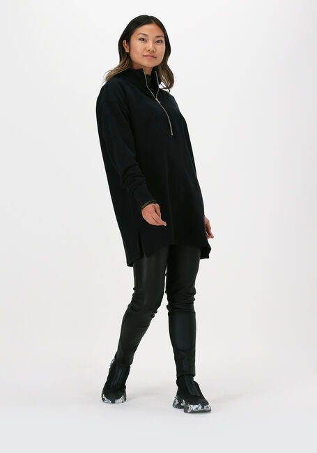 ALIX THE LABEL Chandail ZIPPER COLLAR SWEATER en noir - large