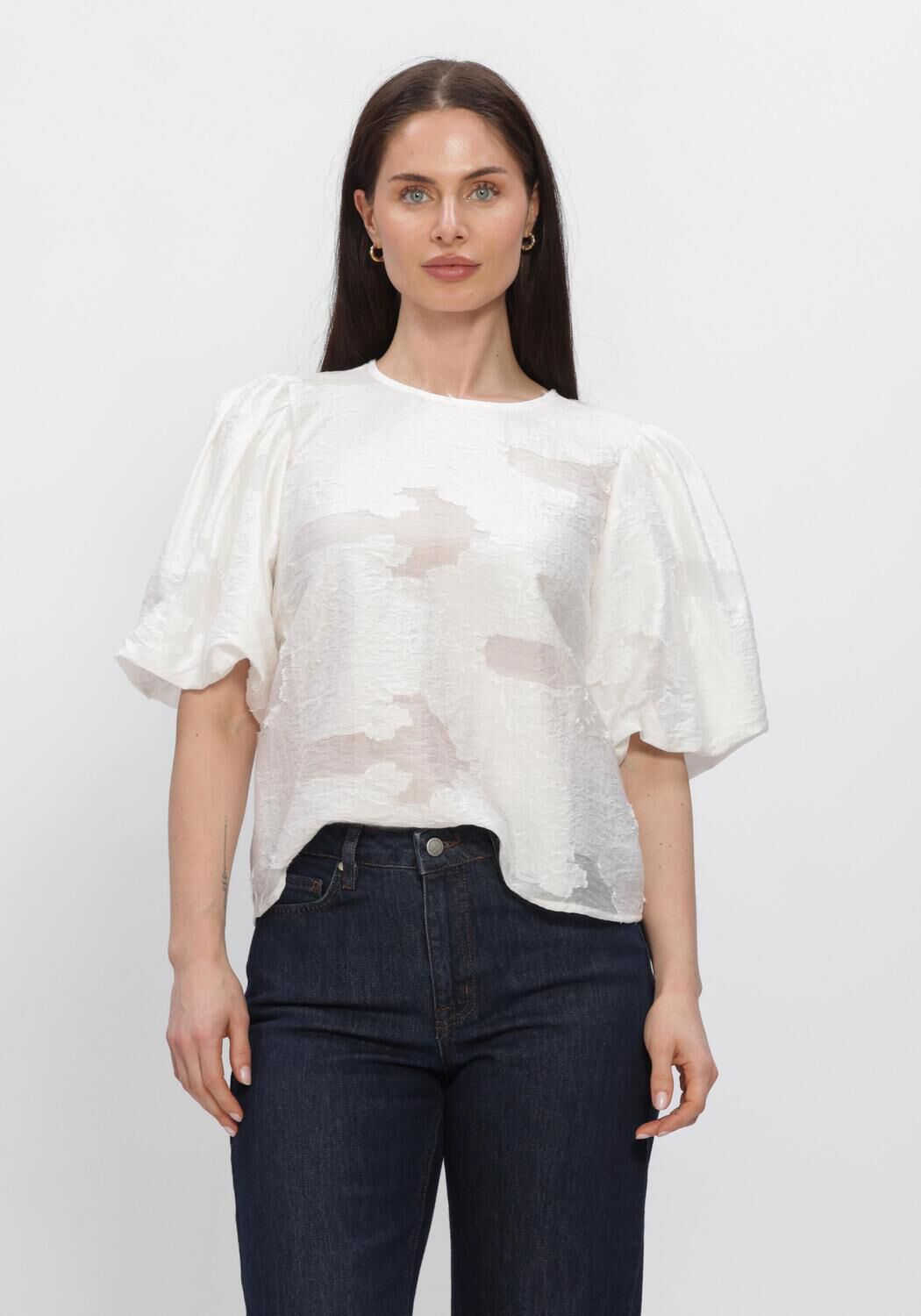 Witte MSCH COPENHAGEN Tops & T-shirts MSCHORKIDEA 2/4 TOP - large