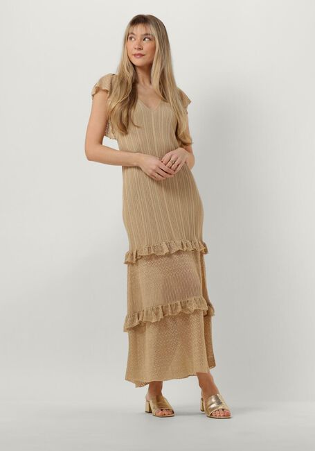 Gouden LIU JO Maxi jurk ROMANTIC PARTY LUX DRESS - large