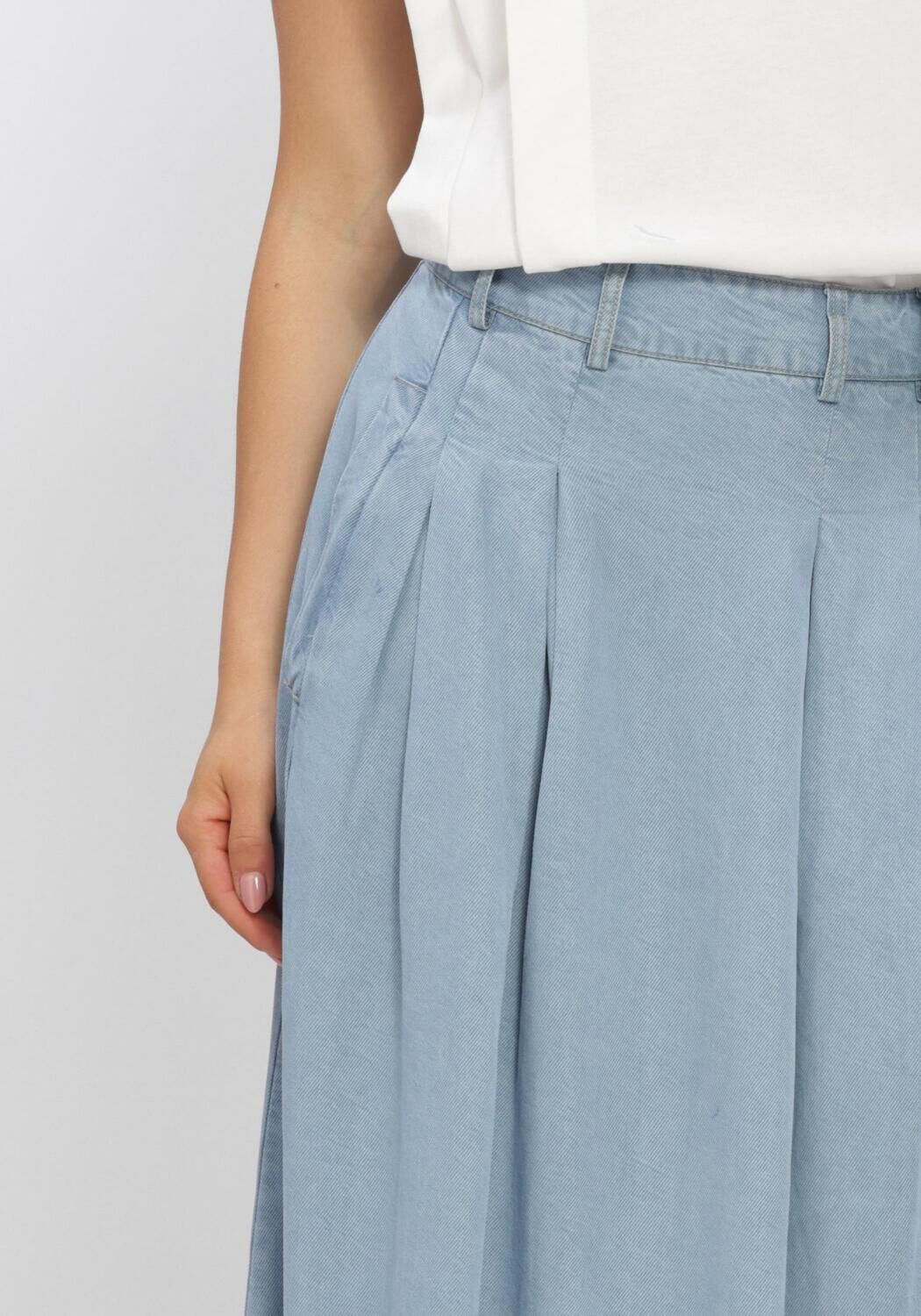 Lichtblauwe CO'COUTURE Maxirok TILLYCC ANYA PLEAT SKIRT - large