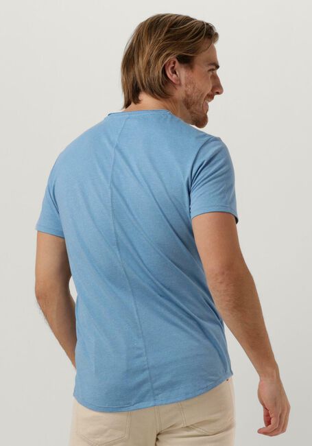 Blauwe TOMMY JEANS T-shirt TJM SLIM JASPE C NECK - large