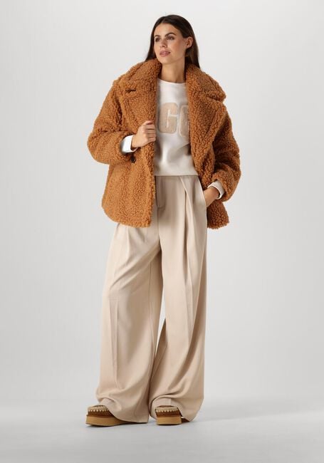 UGG Chandail MADELINE FUZZY LOGO CREWNECK Sable - large